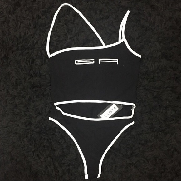 NWT Naovibes Black/White GA Bodysuit - Picture 4 of 4